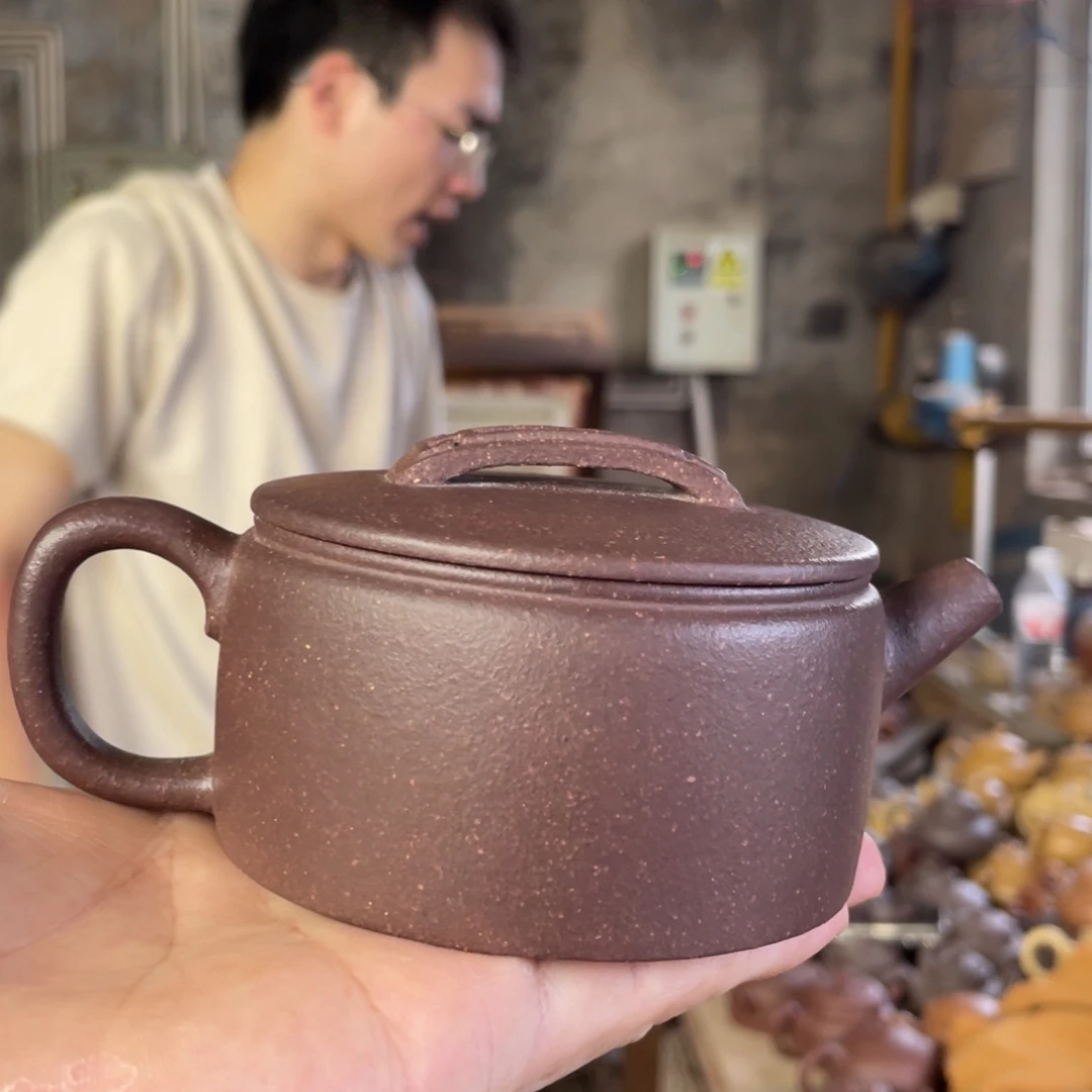 茶壶紫砂CZP。 汉瓦。   大水潭天青泥。200CC