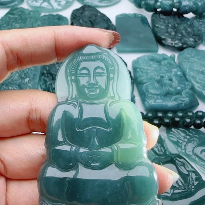 翡翠未镶嵌颈饰多样性发货天然A货翡翠
