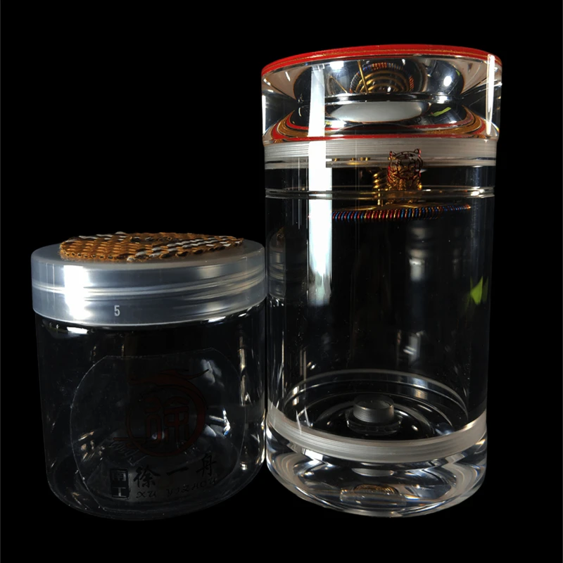 罐王•S44•金枫鸣秋•老王金红口独眼蝈蝈罐配黄铜兔子簧65*115