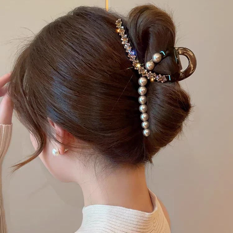 2025新款高级感网红大号抓夹轻奢百搭鲨鱼夹后脑勺盘发夹发卡韩版