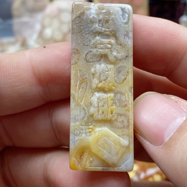 硅化珊瑚（珊瑚玉）颈饰未镶嵌