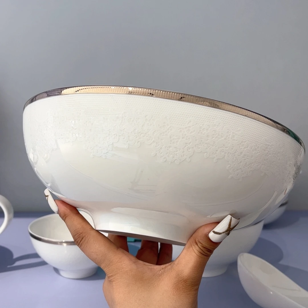 瓷片伊丽莎白23cm汤碗