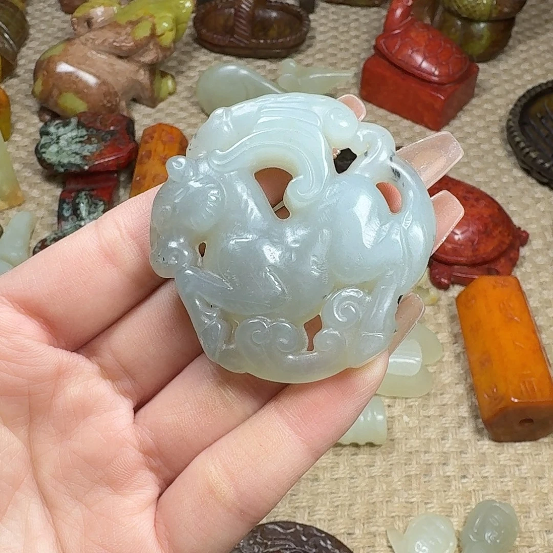 白玉菩提吊坠挂件