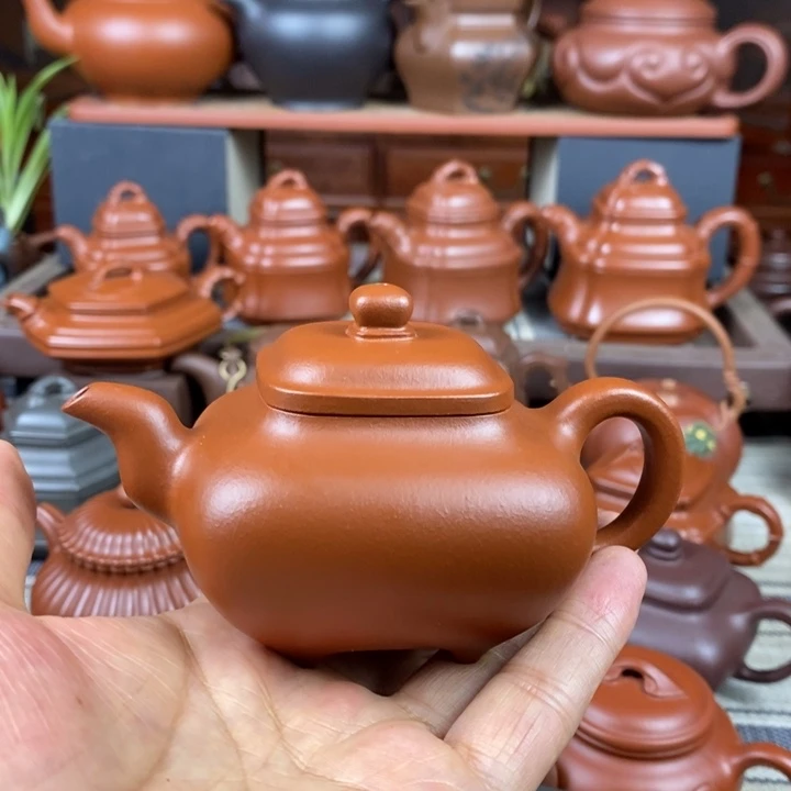 茶壶紫砂四方传炉160-220CC原矿赵庄朱泥双十一特价