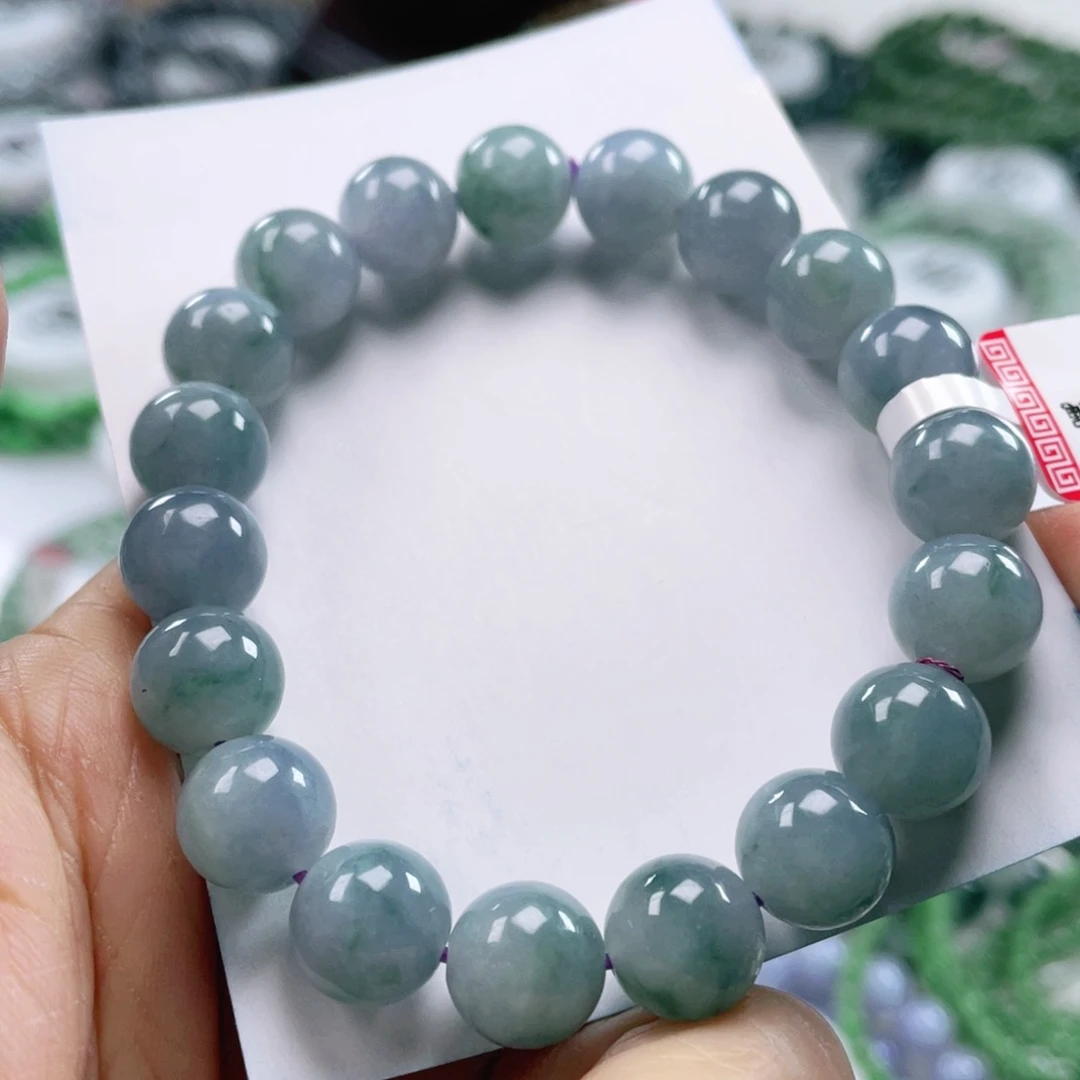 翡翠戒指未镶嵌天然翡翠手串10mm