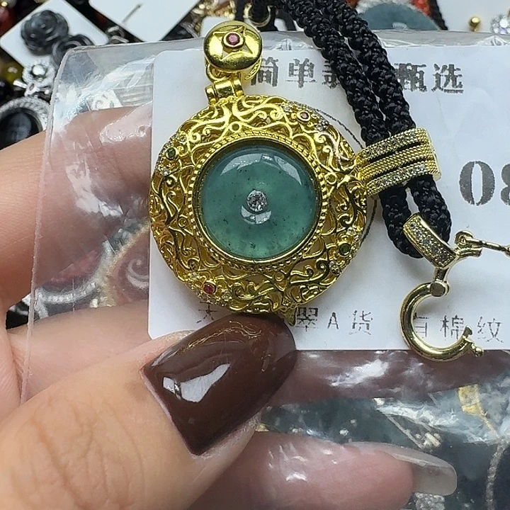 翡翠未镶嵌项链翡翠