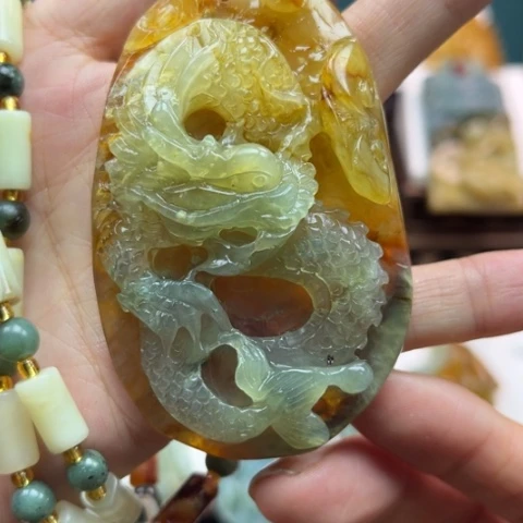 岫玉挂件未镶嵌挂件