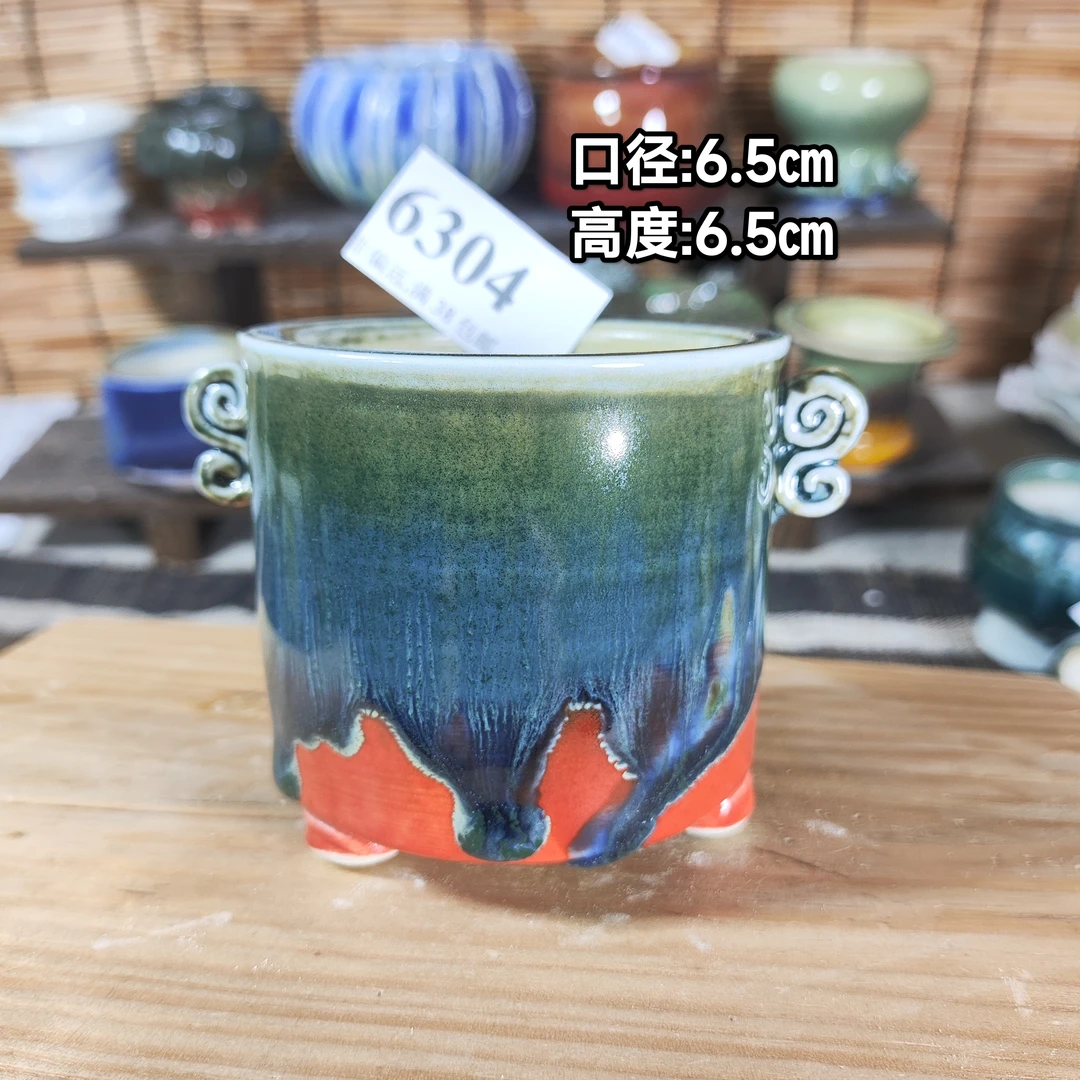 手工创意多肉花盆摆件迷你多肉花盆景德镇纯手工制做