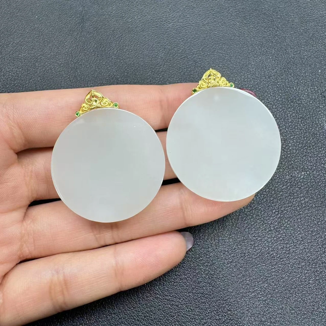 【玉经纶】20012/Q28-和田玉平安扣吊坠-多样性发其一