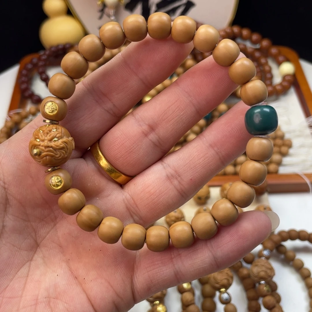 猴头核桃手串全品哑光老型镶嵌搭配款