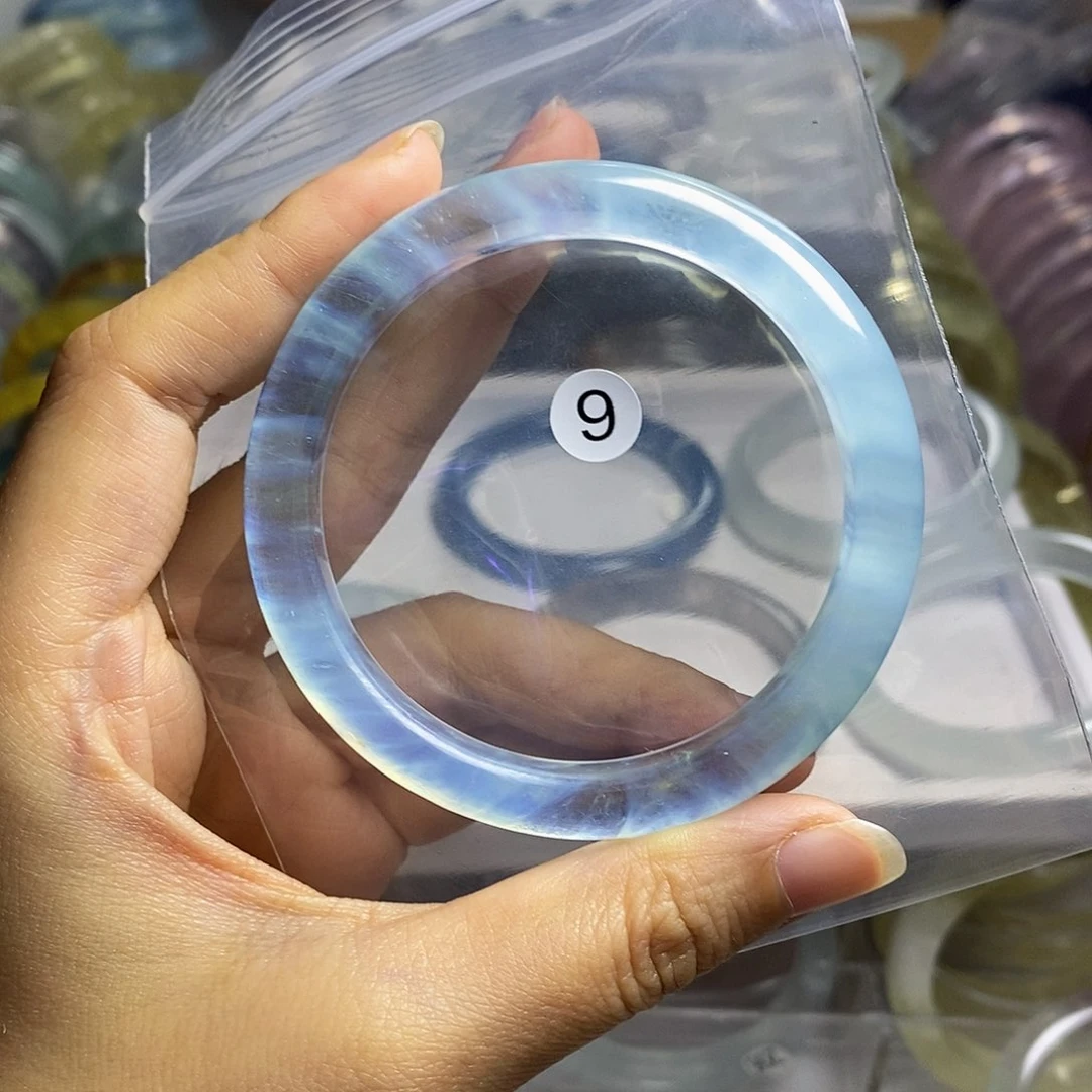 金***凝水晶手镯未镶嵌手镯55.9