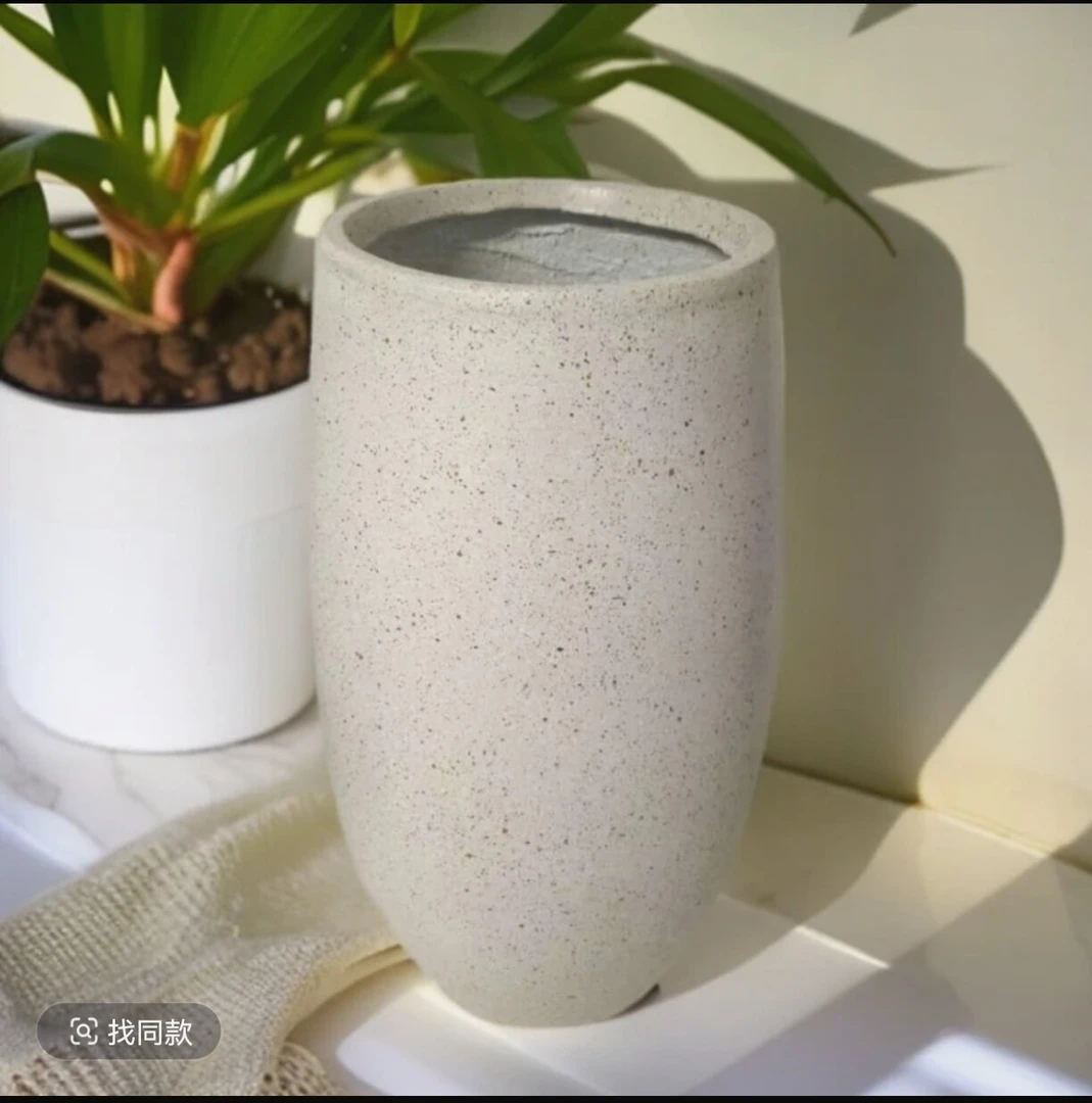 简约欧美风镁泥环保花盆适合多种绿植盆栽家用