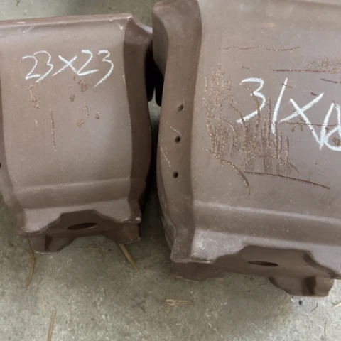 紫砂花盆紫砂处理4个