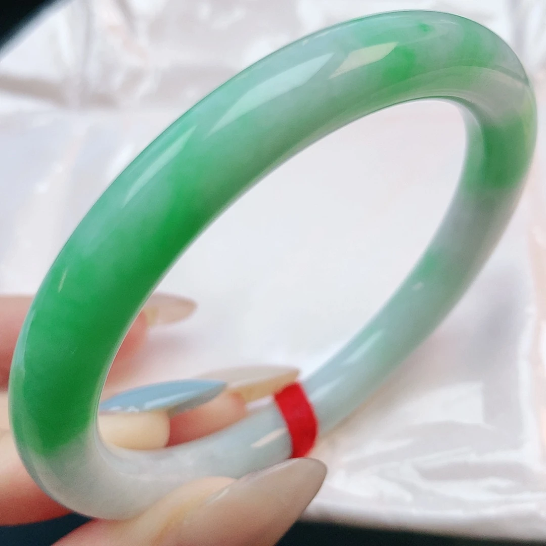 未镶嵌手镯翡翠55圆条882656