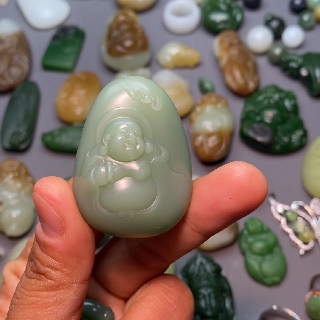 和田玉颈饰未镶嵌宝***叔