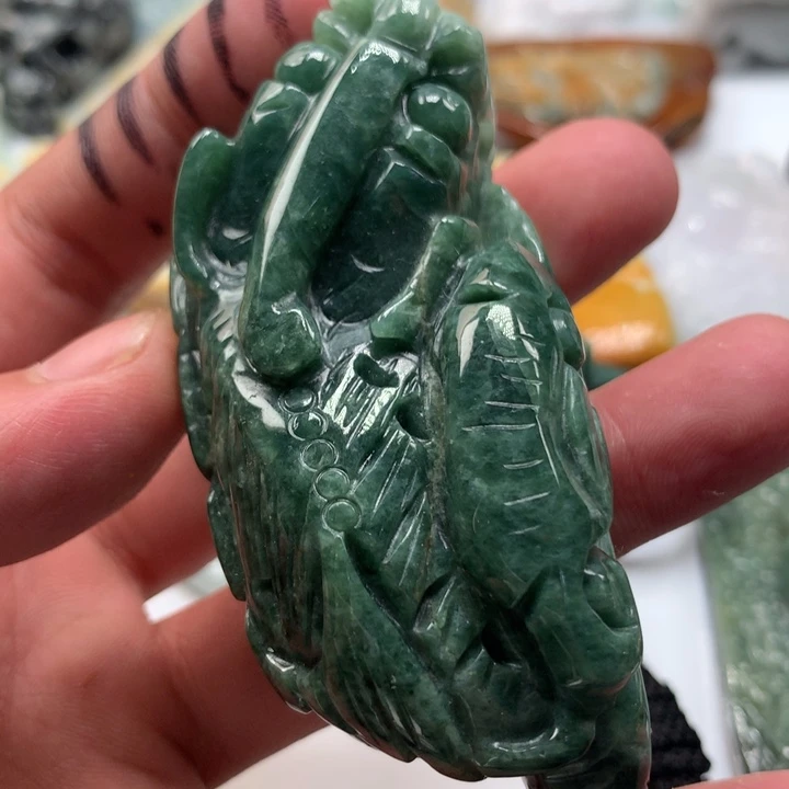 翡翠未镶嵌颈饰保真天然a货翡翠