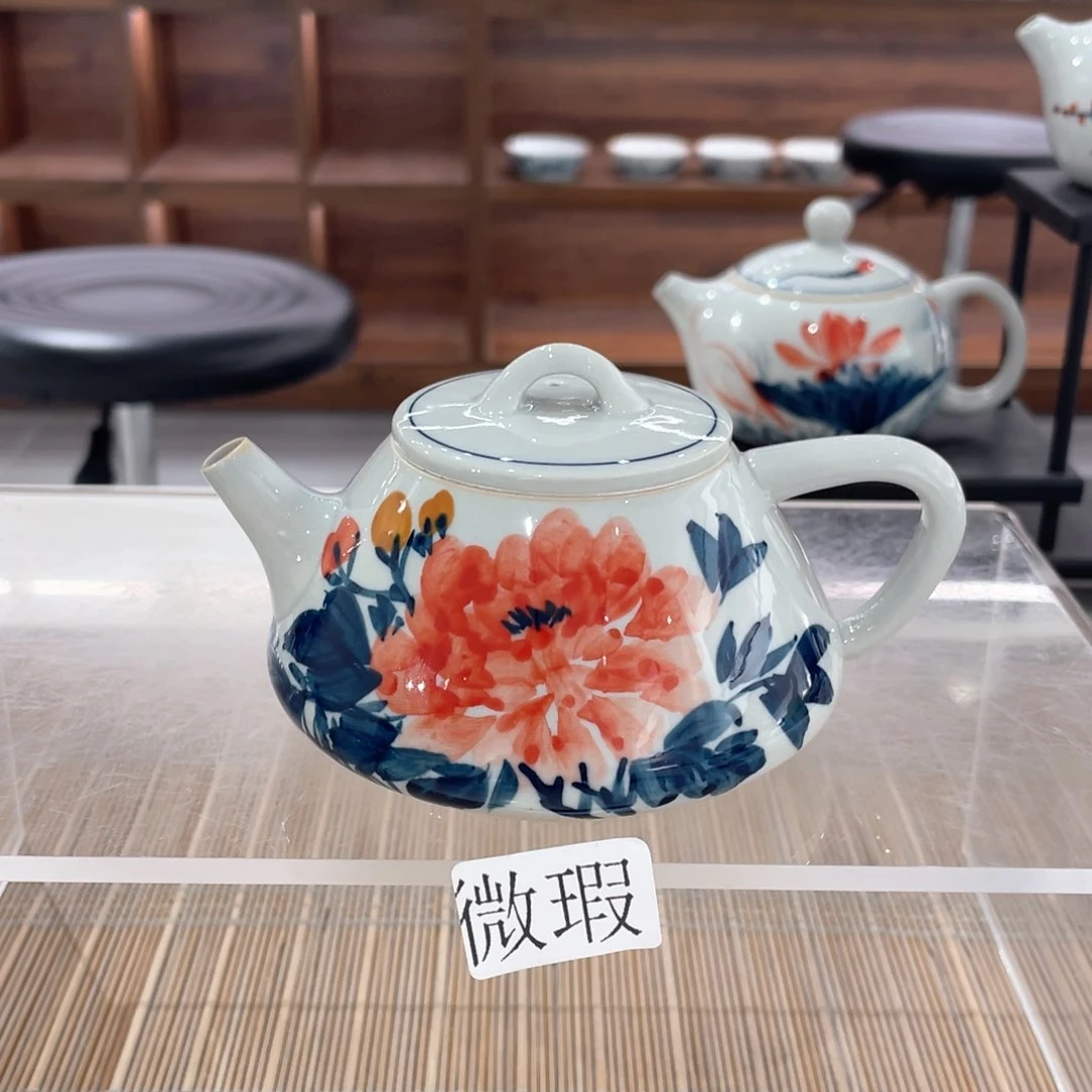 微瑕釉下彩纯手绘