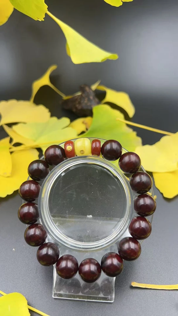 海南红降花梨公1.0单圈