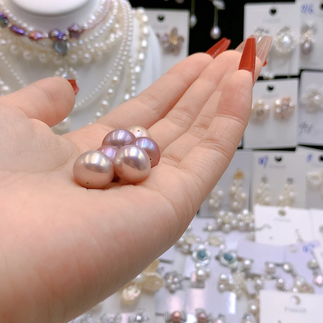 银S925镶嵌耳饰淡水珍珠梦