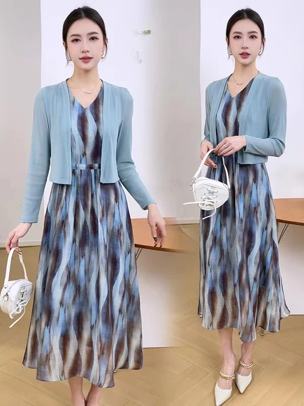 949碎花显瘦气质洋气时尚夏季减龄宽松两件套[24B8127