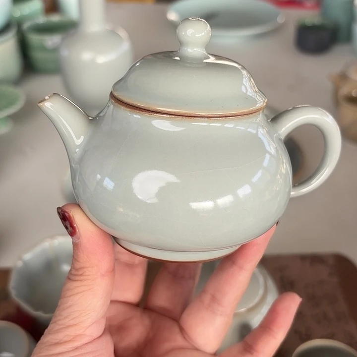 龙泉云间青瓷小米茶器