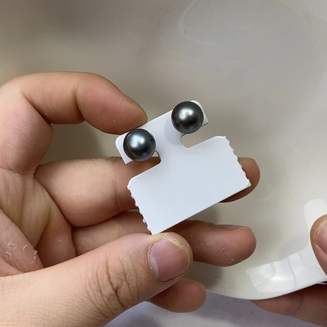 海水珍珠耳饰18K金镶嵌