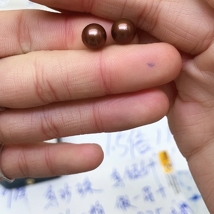 淡水珍珠耳饰银S925镶嵌用****2