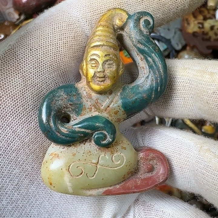 和田玉未镶嵌挂件