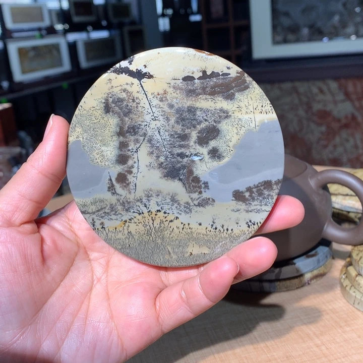 ，广西国画石摆件，收藏观赏