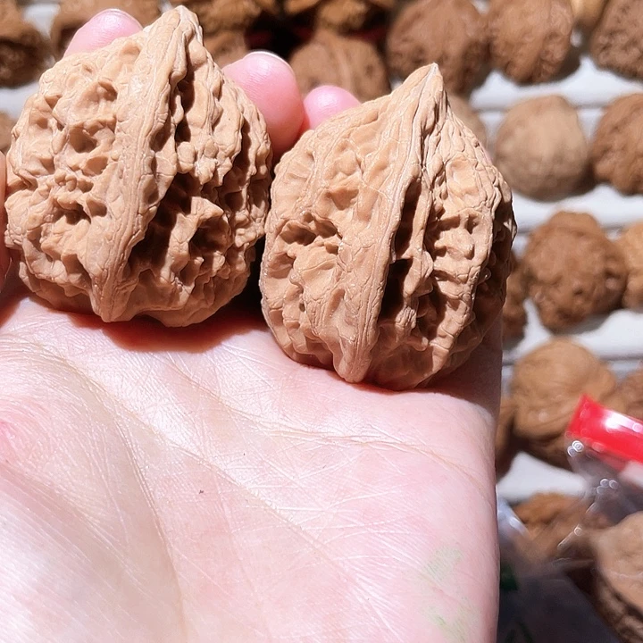 曹***蛮把件文玩核桃大沽石