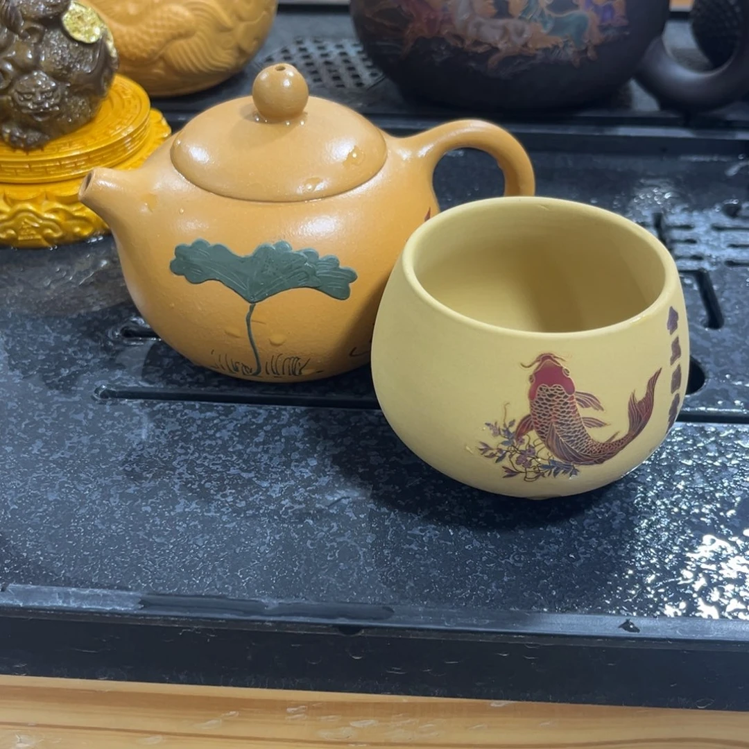 紫砂茶杯一壶一杯紫砂壶