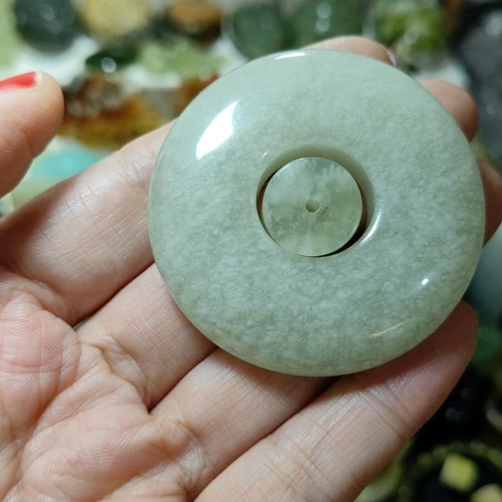 岫玉平安扣未镶嵌