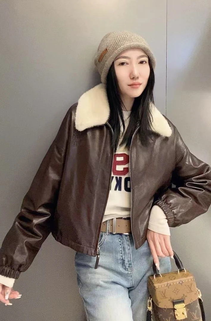 Danjun“水貂毛领轻奢鹅绒”外套