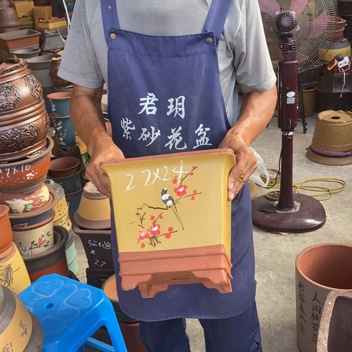 紫砂花盆紫砂花盆
