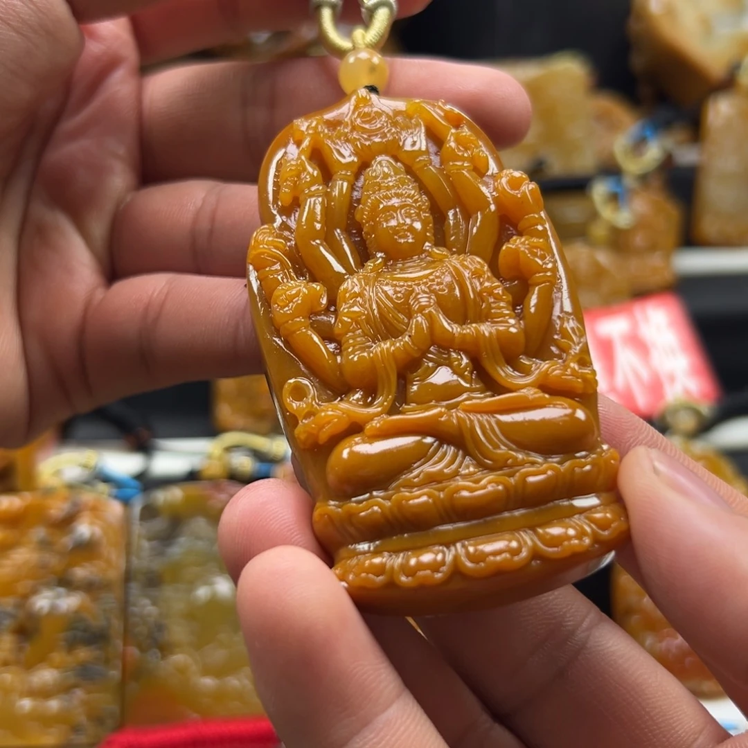 石英质玉（黄龙玉）未镶嵌黄龙玉