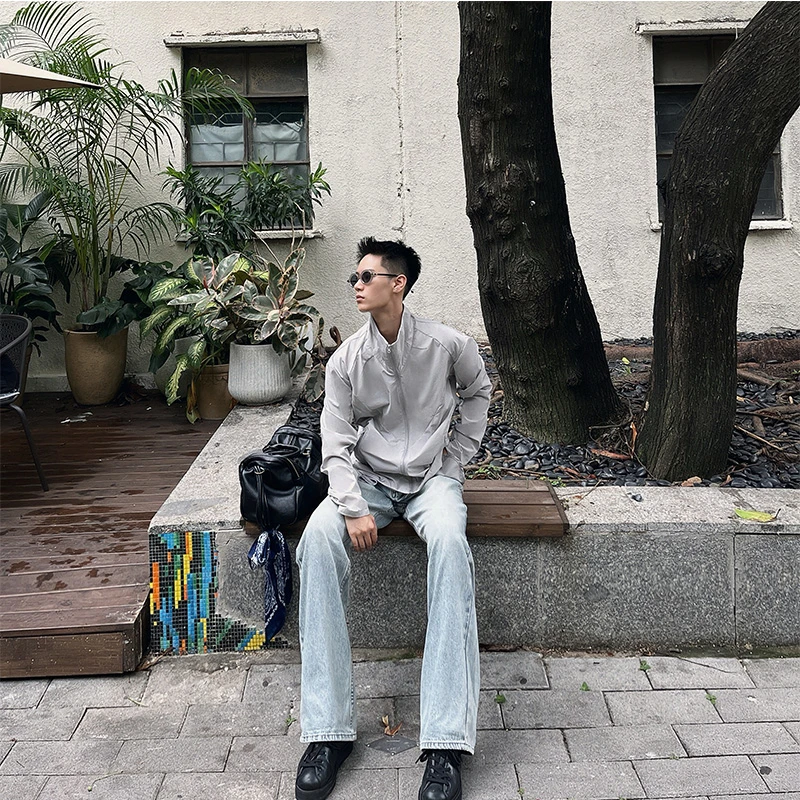 网眼防晒衣男女秋季立领休闲跑步运动户外长袖轻量薄款防晒服外套