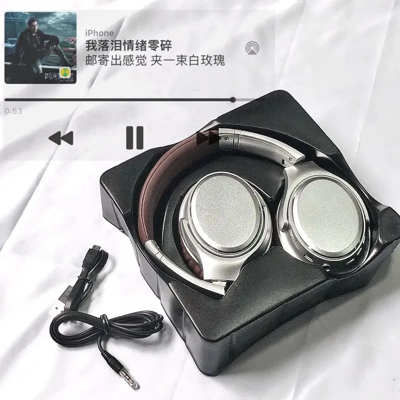 柏林之声头戴式蓝牙耳机无线降噪美式复古装饰便携运动超长续航