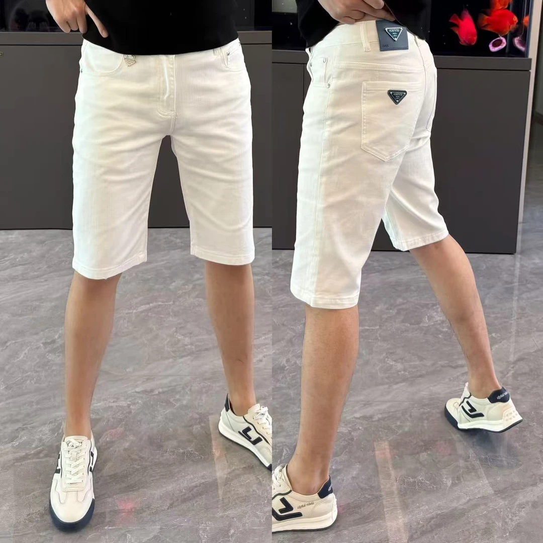 男士短裤夏季新款时尚百搭牛仔短裤男宽松直筒五分裤男舒适休闲帅