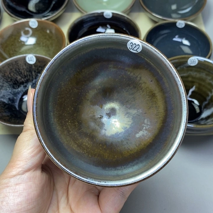 茶盏建窑建盏柴烧主人杯微瑕