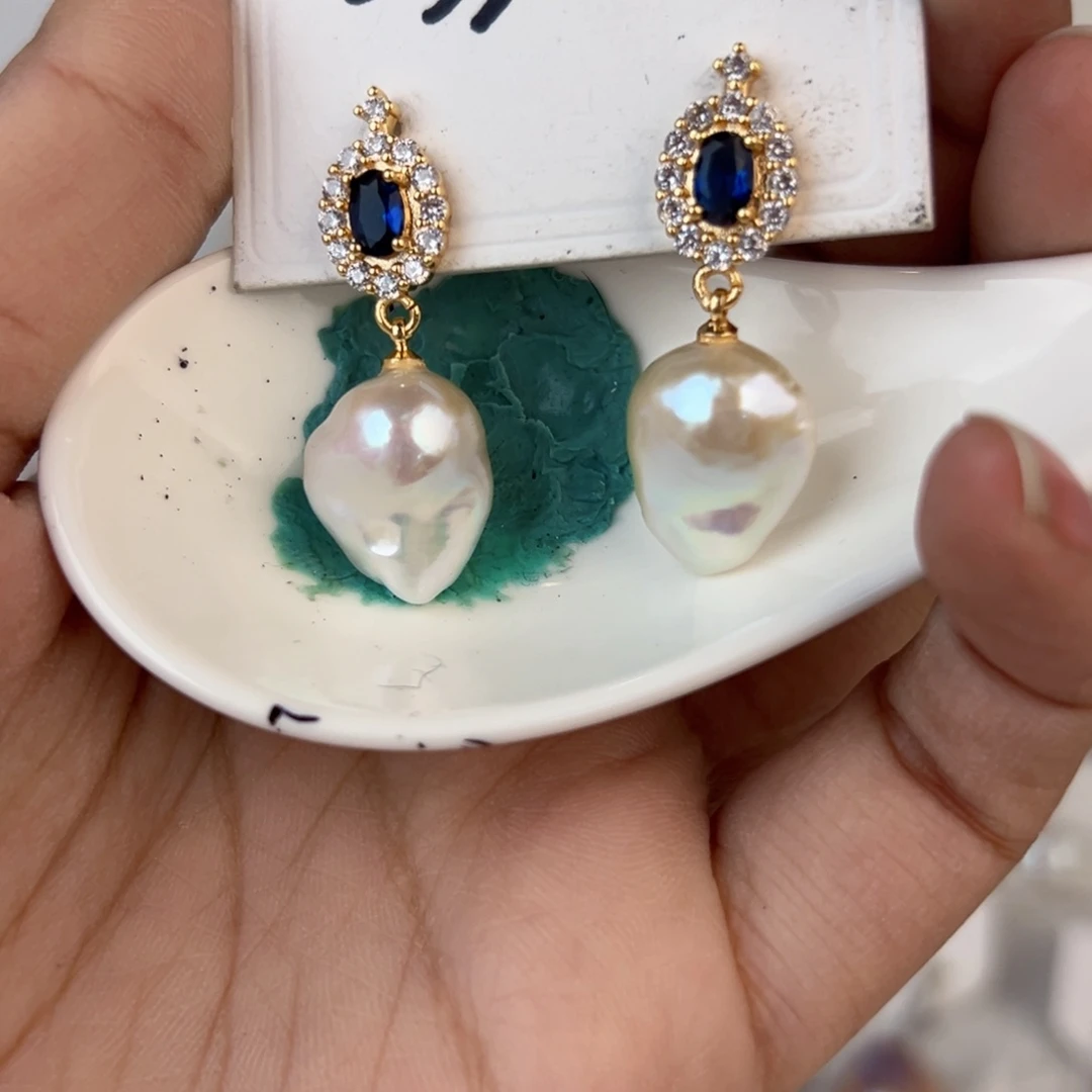 淡水珍珠耳饰未镶嵌