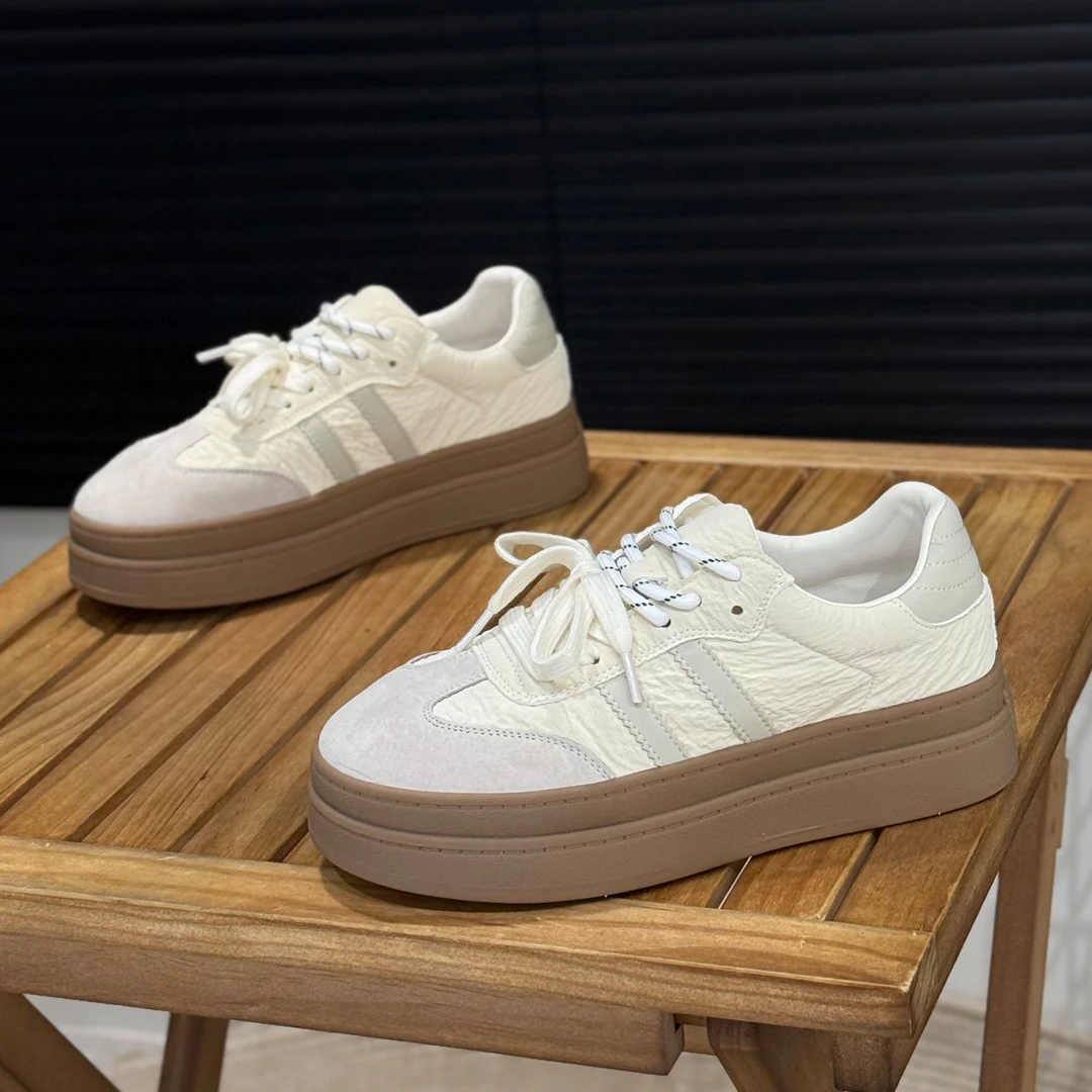 韩版真皮小白女2025夏季新款透气百搭时尚鞋子女款爆款2025新款