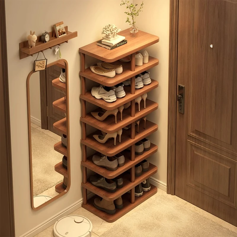 鞋架多层家用门口入户室内玄关楼道简易结实置物架收纳小窄鞋柜
