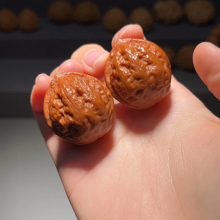 文玩核桃把件桃心000