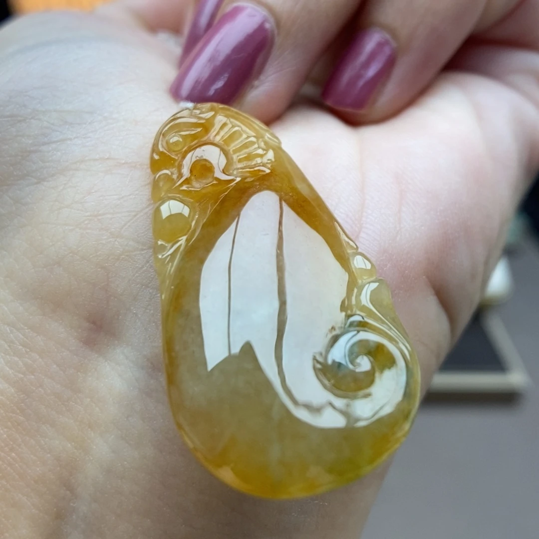 翡翠未镶嵌颈饰吊坠23