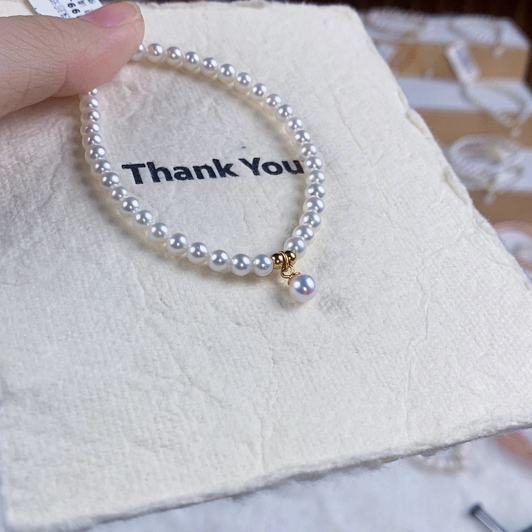 淡水珍珠手绳银S925镶嵌