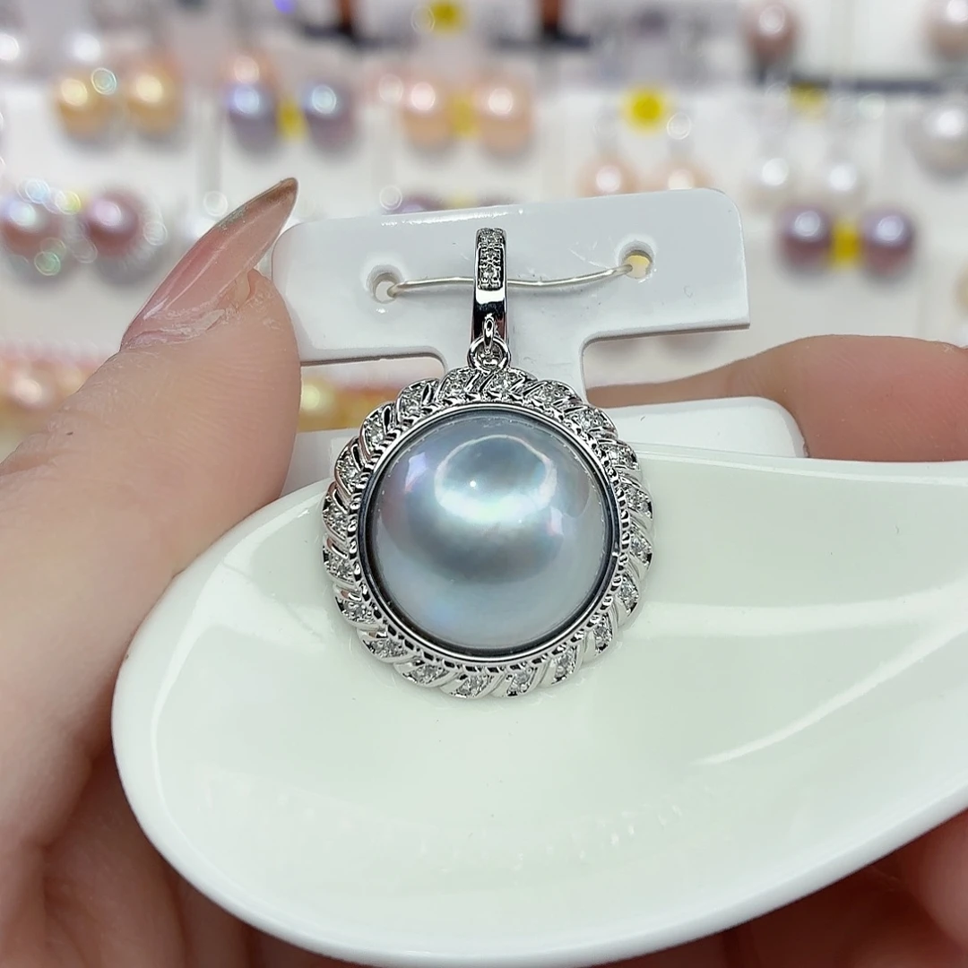 颈饰合金淡水珍珠