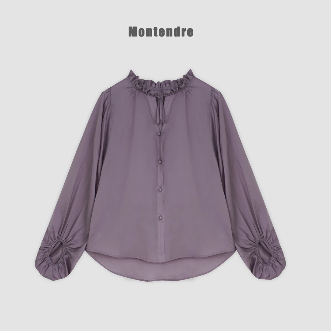 【DD外贸】春季新款 I 简约时尚欧若风百搭休闲显瘦洋气长袖衬衫