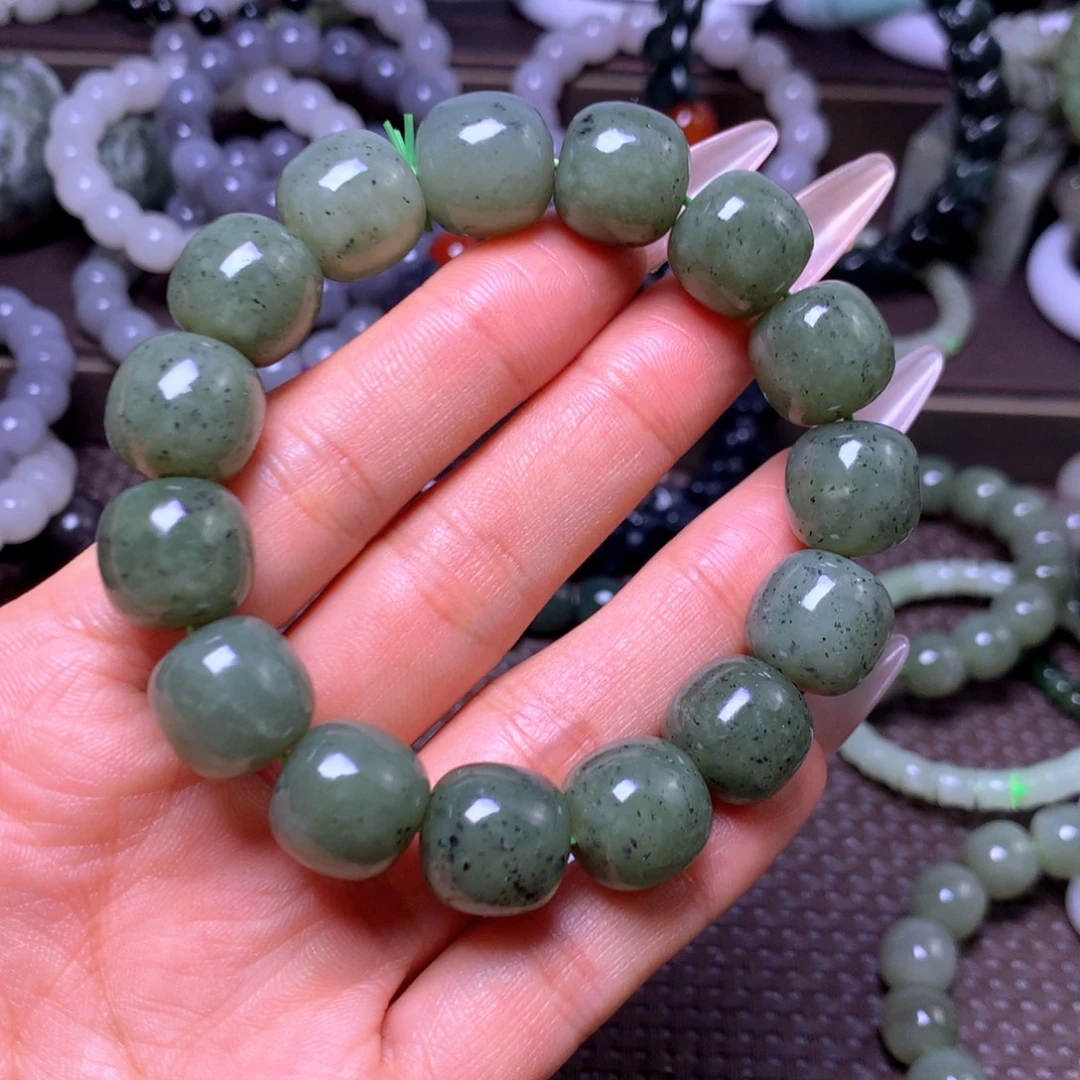 和田玉未镶嵌手串卡14