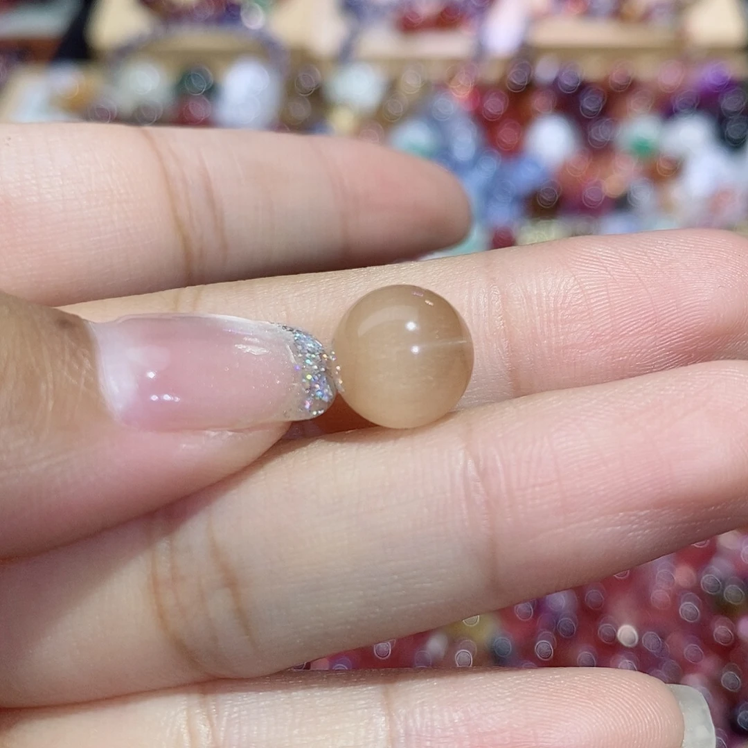 超***1水晶珠宝半成品未镶嵌兔毛单珠打孔不退