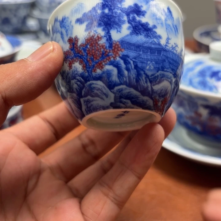 无***暇盖碗山水缸杯景德镇发货